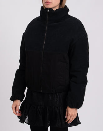 RRP€230 8 Corduroy & Denim Jacket XS Black Padded Full Zip Closure Made in Italy gallery photo number 5