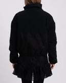 RRP€230 8 Corduroy & Denim Jacket S Black Padded Funnel Neck Made in Italy gallery photo number 6