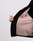 RRP€230 8 Corduroy & Denim Jacket S Black Padded Funnel Neck Made in Italy gallery photo number 7