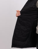 RRP€210 8 Quilted Coat Size S Black Longline Full Zip Funnel Neck Made in Italy gallery photo number 7