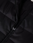 RRP€210 8 Quilted Coat Size S Black Longline Full Zip Funnel Neck Made in Italy gallery photo number 8
