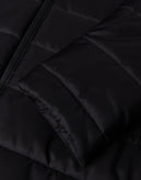 RRP€210 8 Quilted Coat Size S Black Longline Full Zip Funnel Neck Made in Italy gallery photo number 9