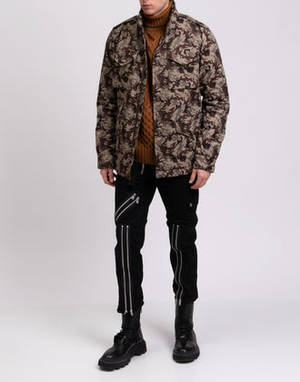 RRP€230 CAMOU By 8 Military Jacket Size M Wool Blend Padded Made in Italy gallery photo number 3