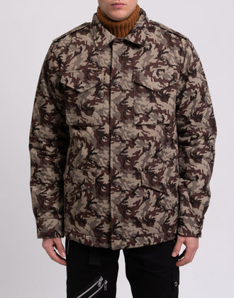 RRP€230 CAMOU By 8 Military Jacket Size M Wool Blend Padded Made in Italy gallery photo number 4