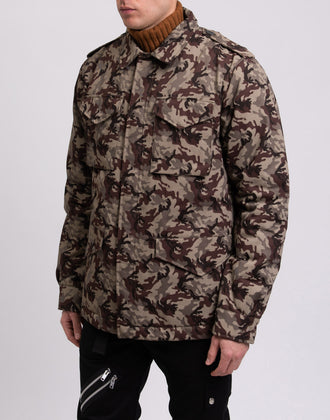 RRP€230 CAMOU By 8 Military Jacket Size M Wool Blend Padded Made in Italy gallery photo number 5