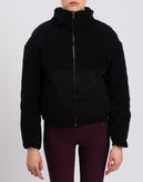 RRP€230 8 Corduroy & Denim Jacket XL Black Padded Stand Up Collar Made in Italy gallery photo number 4