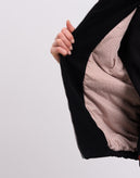RRP€230 8 Corduroy & Denim Jacket XL Black Padded Stand Up Collar Made in Italy gallery photo number 7