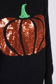 VICOLO Jumper One Size Cashmere Angora & Wool Blend Sequin Pumpkin Made in Italy gallery photo number 5