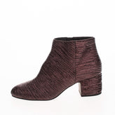 RRP €220 WHAT FOR Booties Size 37 UK 4 US 7 Metallic Textured Almond Toe gallery photo number 3