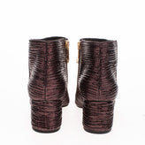 RRP €220 WHAT FOR Booties Size 37 UK 4 US 7 Metallic Textured Almond Toe gallery photo number 5