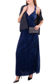 RRP€190 8 Devore Maxi A-Line Dress Size IT 40 / S Partly Lined Sleeveless V Neck gallery photo number 3