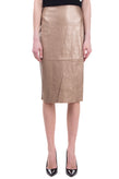 JIJIL Pencil Skirt Size 40 PU Leather Unlined Elasticated Waist Zip Side gallery photo number 1