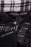 RRP €360 MARISSA WEBB Shirt Dress Size L Wool Blend Tartan Lace Ruffle Trim gallery photo number 5