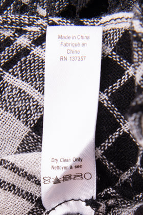 RRP €360 MARISSA WEBB Shirt Dress Size L Wool Blend Tartan Lace Ruffle Trim gallery photo number 6
