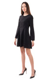 RRP €315 IRO Crepe Short A-Line Dress Size 36 / S Black Unlined Long Sleeve gallery photo number 3