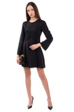 RRP €315 IRO Crepe Short A-Line Dress Size 36 / S Black Unlined Long Sleeve gallery photo number 1