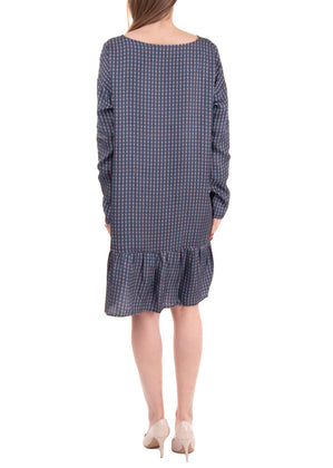 DAY BIRGER ET MIKKELSEN Flounce Dress Size 40 Geometric Pattern gallery photo number 2