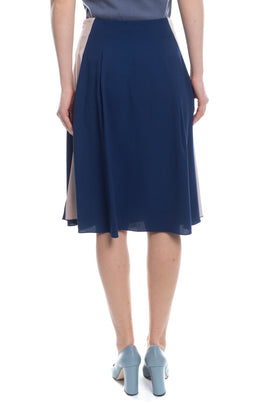 RRP €120 8 A-Line Skirt Size IT 40 Two Tone Made in Italy