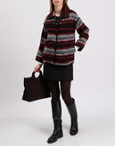 GEORGE J. LOVE Jacket Size S Wool Blend Ethnic Half Toggle Made in Italy gallery photo number 2