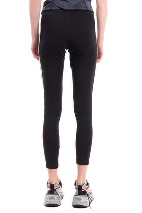 ADIDAS Jersey Leggings Size 42 Embroidered Logo Three Stripes Cropped gallery photo number 5