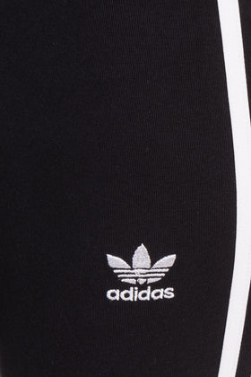 ADIDAS Jersey Leggings Size 42 Embroidered Logo Three Stripes Cropped gallery photo number 6