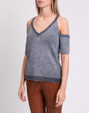 RRP €170 SPLENDID Jumper Size XL Wool Blend Cut Out V-Neck gallery photo number 5