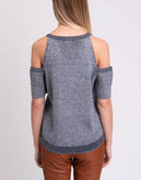 RRP €170 SPLENDID Jumper Size XL Wool Blend Cut Out V-Neck gallery photo number 6