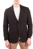 RRP €275  HERMAN & SONS Blazer Jacket Size 48 Wool Blend Striped Made in Italy gallery photo number 2