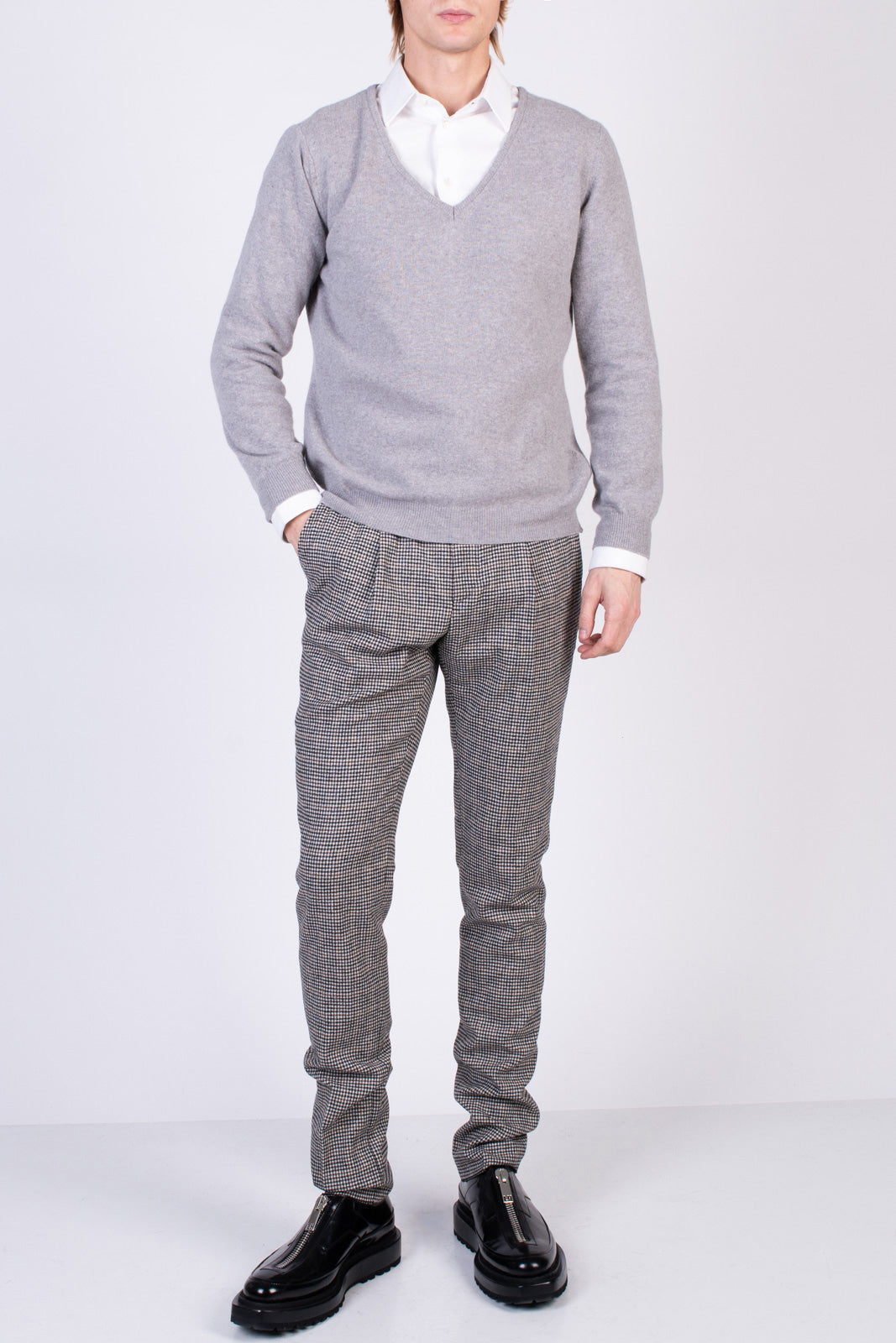 RRP€150 HENRY COTTON'S Thin Jumper Size 42-44 XXS-XS Lambswool Blend Long Sleeve gallery main photo