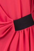 KAOS Crepe A-Line Dress Size - 40 Crossover Front Gathered Side Made in Italy gallery photo number 4