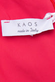 KAOS Crepe A-Line Dress Size - 40 Crossover Front Gathered Side Made in Italy gallery photo number 5