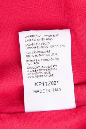 KAOS Crepe A-Line Dress Size - 40 Crossover Front Gathered Side Made in Italy gallery photo number 7