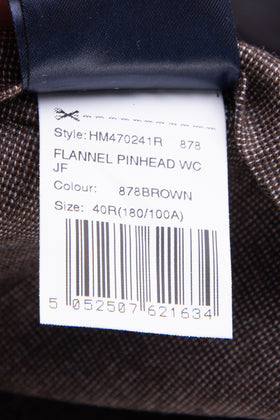 RRP €195 HACKETT Wool Waistcoat Size 34R 44R XXS Fully Lined Herringbone Pinhead gallery photo number 12