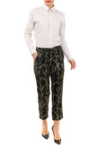 RRP€875 PROENZA SCHOULER Silk Capri Trousers US6 M Stem Print Zipped gallery photo number 1