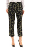 RRP€875 PROENZA SCHOULER Silk Capri Trousers US6 M Stem Print Zipped gallery photo number 4