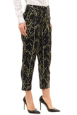 RRP€875 PROENZA SCHOULER Silk Capri Trousers US6 M Stem Print Zipped gallery photo number 5