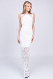 RRP €650 DIANE VON FURSTENBERG Tulle Lace Wedding Gown Size US 12 / L Overlay gallery photo number 1