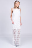 RRP €650 DIANE VON FURSTENBERG Tulle Lace Wedding Gown Size US 12 / L Overlay gallery photo number 2
