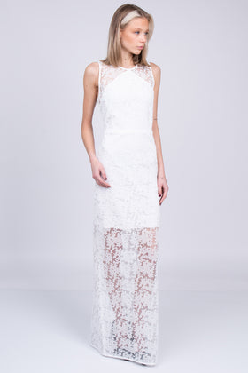 RRP €650 DIANE VON FURSTENBERG Tulle Lace Wedding Gown Size US 12 / L Overlay gallery photo number 2