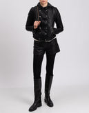 WE THE FREE By FREE PEOPLE Racer Jacket Size M Coated Removable Sweat Hood gallery photo number 3