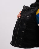WE THE FREE By FREE PEOPLE Racer Jacket Size M Coated Removable Sweat Hood gallery photo number 7
