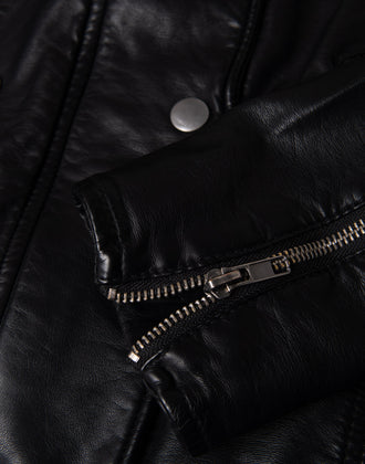WE THE FREE By FREE PEOPLE Racer Jacket Size M Coated Removable Sweat Hood gallery photo number 9