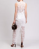 RRP €650 DIANE VON FURSTENBERG Tulle Lace Wedding Gown Size US 12 / L Overlay gallery photo number 3