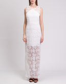 RRP €650 DIANE VON FURSTENBERG Tulle Lace Wedding Gown Size US 12 / L Overlay gallery photo number 4