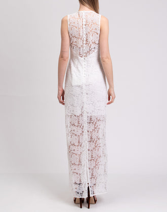 RRP €650 DIANE VON FURSTENBERG Tulle Lace Wedding Gown Size US 12 / L Overlay gallery photo number 5