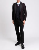 HACKETT Wool Waistcoat Size 38R / 48R / S Satin Back Single-Breasted RRP €150 gallery photo number 1
