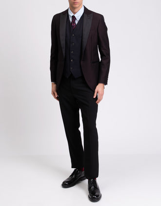 HACKETT Wool Waistcoat Size 38R / 48R / S Satin Back Single-Breasted RRP €150 gallery photo number 1