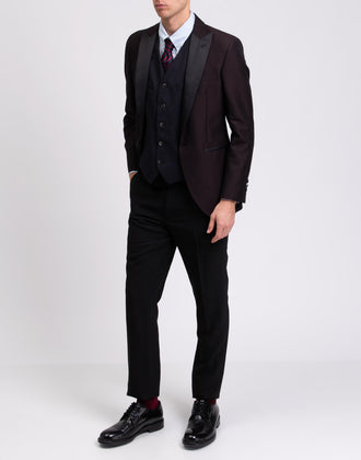HACKETT Wool Waistcoat Size 38R / 48R / S Satin Back Single-Breasted RRP €150 gallery photo number 3