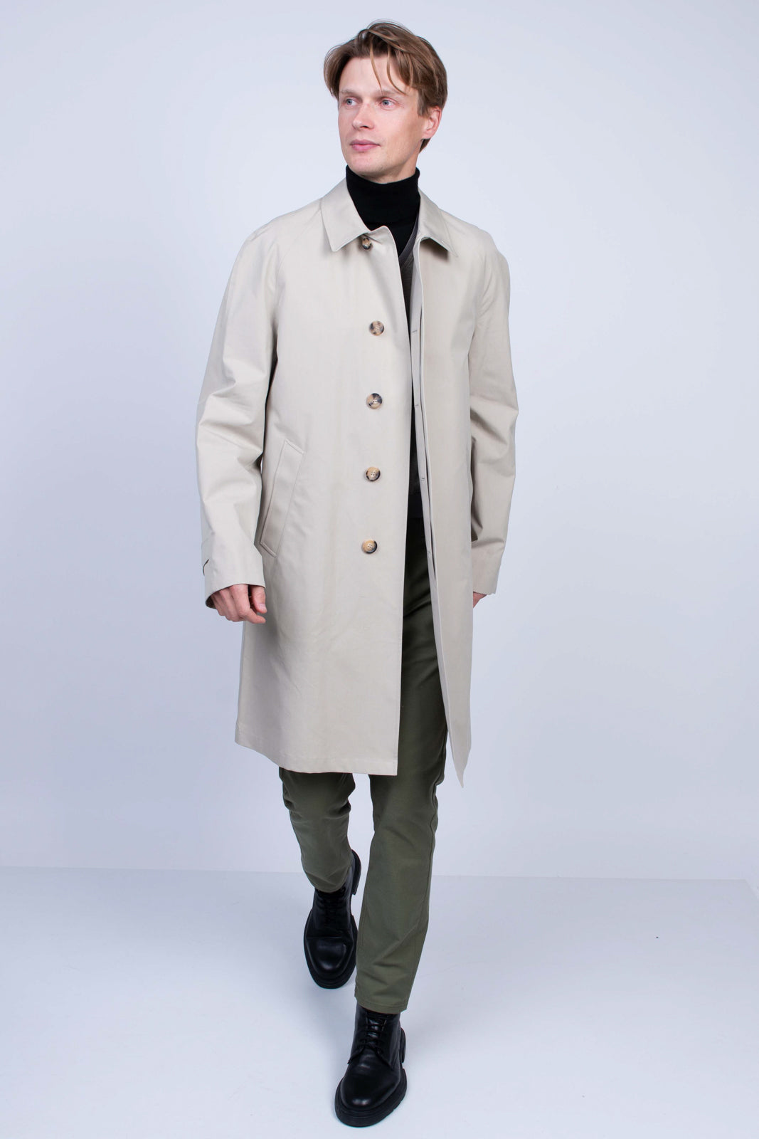 RRP€750 HACKETT Mac Coat Size 38 S Ventile Weather Resistant Collared Made in UK gallery main photo