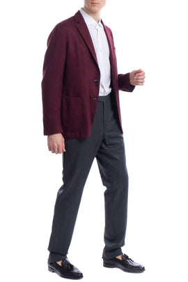 RRP €895 HACKETT Cashmere Wool & Silk Blazer Jacket Size 40R 50R M Lubiam Fabric